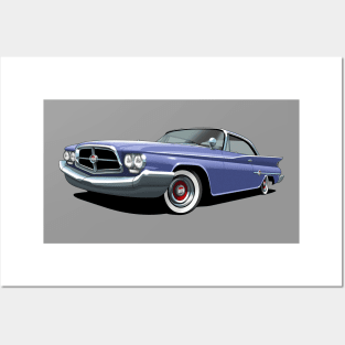 1960 chrysler 300f in Iris Posters and Art